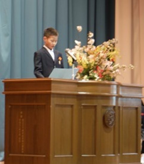 めあて発表集会 ３年(4/12)